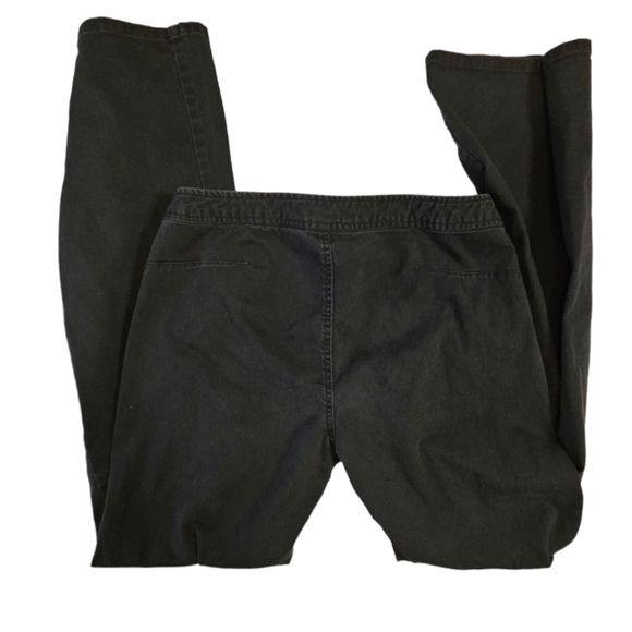 Express Jeans Vintage 90s Women's 5/6 Washed Black Sailor Snap Front Flare - Picture 8 of 13